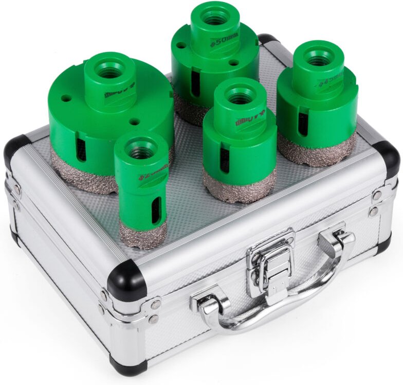 Diamant Lochsäge 20, 40, 45, 50, 68 mm, Fliesenbohrer Lochsäge M14 Gewinde, Diamantbohrer 60 mm Bohrerlänge, Glasbohrer ...