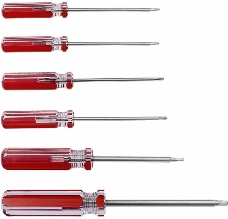 AIMOONSA 6-teiliges Dreieck-Schraubendreher-Set, magnetische Dreieck-Schraubendreher-Bits 1,8 mm 2,0 mm 2,3 mm 2,7 mm 3,...