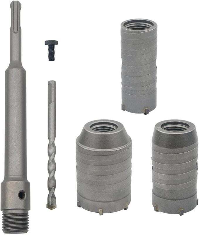 Ulisem 350 mm Betonbohrer mit rundem Schaft, SDS Plus, Betonsäge, Lochschneider, Zementsteinwandbohrer mit 30/40/50 mm E...