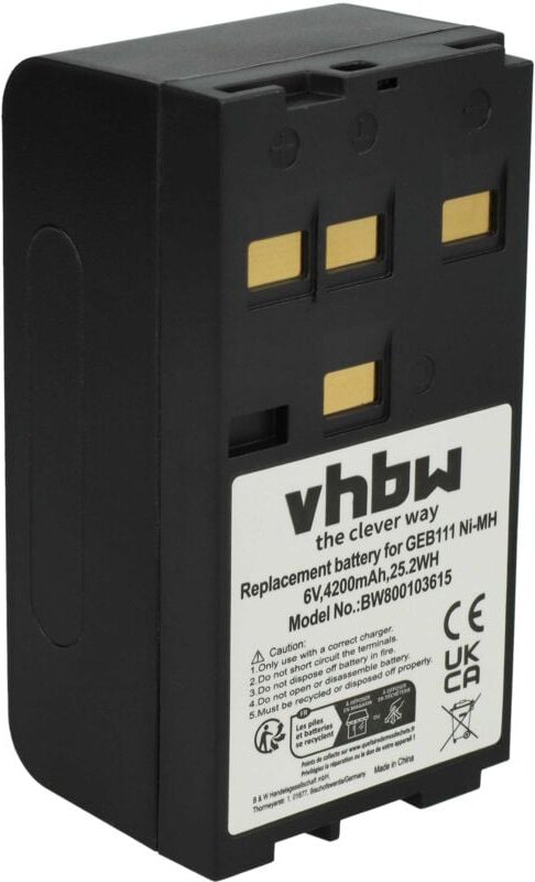 Ni-MH Akku 4200mAh (6V) kompatibel mit Leica 400, 700, 800, dna instruments, DNA03/10, GPS500, GS50, GS50 gps Ersatz für...