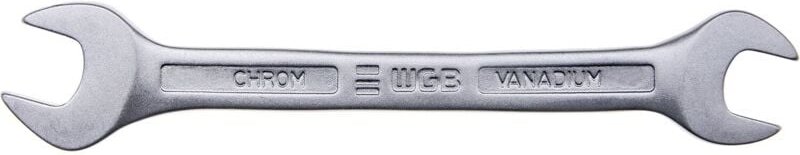 WGB - Doppelmaulschlüssel 8 x 10mm - Gabelschlüssel Maulstellung 15°, Chrom-Vanadium Stahl