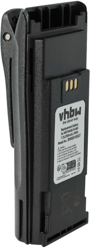 Vhbw - Akku Ersatz für Motorola NNTN4496, NNTN4496AR, NNTN4497, NNTN4497A, NNTN4497AR für Funkgerät, Walkie Talkie (2500...