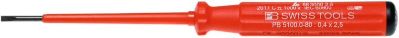 Pb Swiss Tools - Elektriker-Schraubendreher SwissGrip, vollisoliert, 2,5 mm