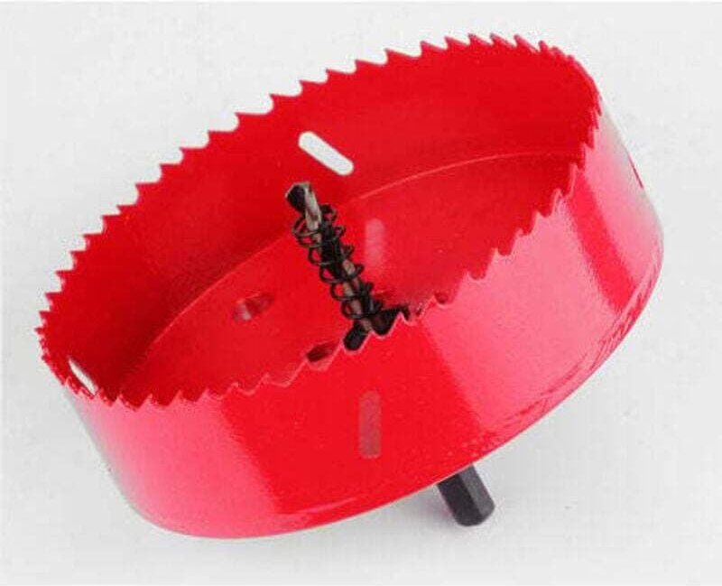 100-mm-Universal-Lochsäge – Lochschneider für Aluminium, Holz und Gusseisen – Baustellen – Bimetall-HSS – Handwerker und...
