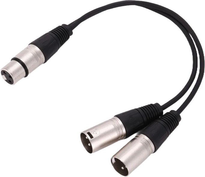 Thumbnail - Neue 3-Polige XLR-Buchse für 2-Polige Y-Splitter-Adapterkabel (1 Fuß)