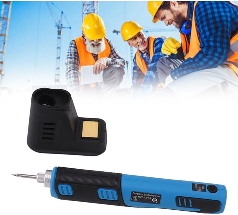 Tragbares kabelloses Lötkolben-Set, kabelloser Lötkolben mit wiederaufladbarem Li-Ionen-Akku, blau