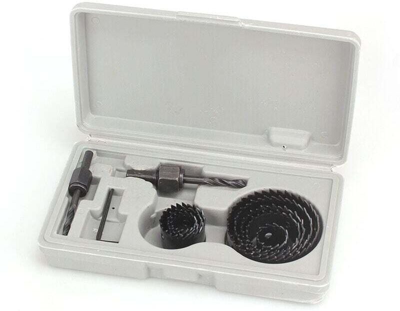 11-teiliges Lochsägen-Set aus Bimetall-Kohlenstoffstahl, 19–64 mm, Lochsägen-Set für Holz, Gipskarton und Trockenbauplat...