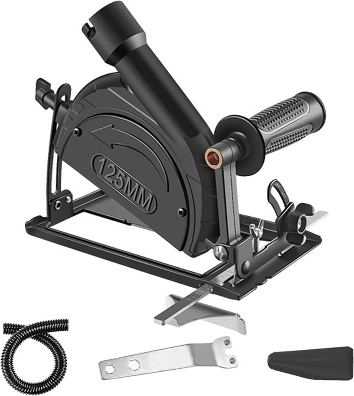 Winkelschleifer-Stützset 100–125 mm, Schneidwerkzeugzubehör, einstellbarer Winkel von 0 bis 45°, Schnitttiefe von 0 bis ...
