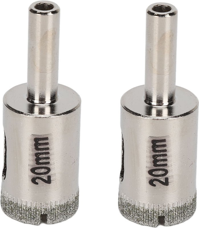20-mm-Lochaufweiter – Einfache Montage – Verschleißfester Rundschaft – Stabiler Diamantbohrer für Glas- und Keramikflies...