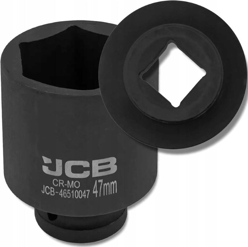 Schlagschrauber Stecknuss JCB 6 kant grau 47 mm Chromoly