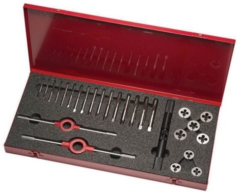 Gewindeschneidzeugsatz 21 M3-M12 21tlg.HSS Metallkass.