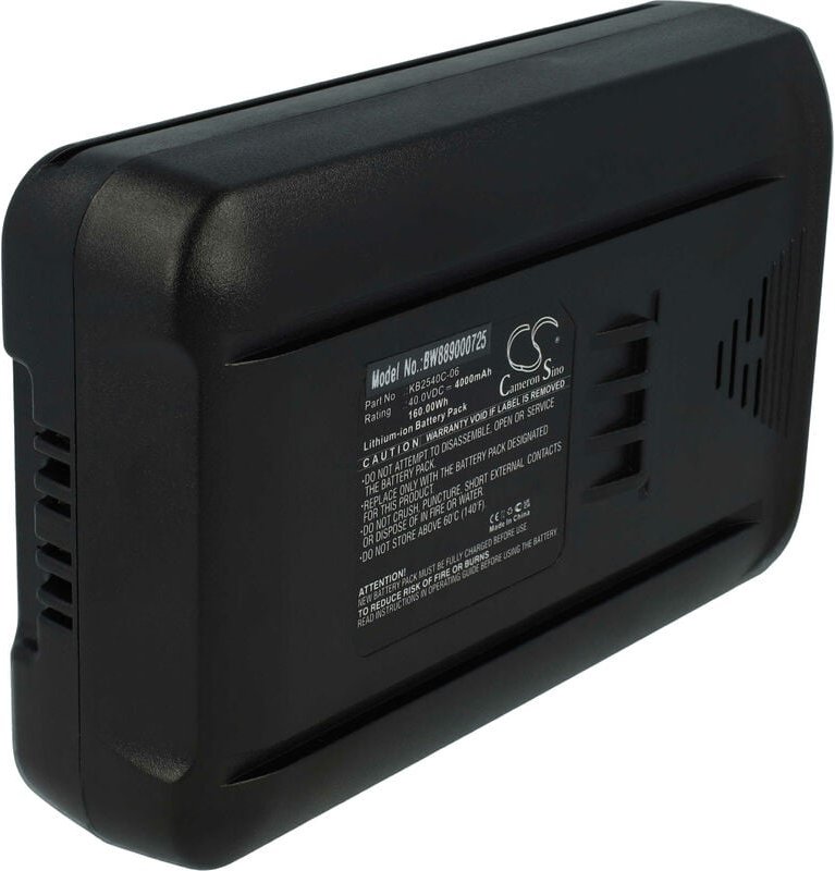 vhbw Akku kompatibel mit Kobalt KPC 2040-06, 40V Max String Trimmer Rasenmäher Akku-Gartengerät (4000mAh 40V Li-Ion)