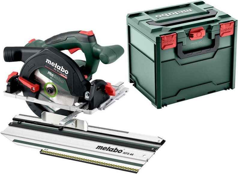 Thumbnail - Metabo - Akku-Handkreissäge ks 18 ltx 57 bl mit Kappschiene kfs 44 in x 340