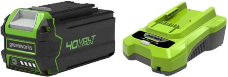 Pack GREENWORKS 40V - 1 Akku 4,0Ah Lithium-Ion - 1 Ladegerät