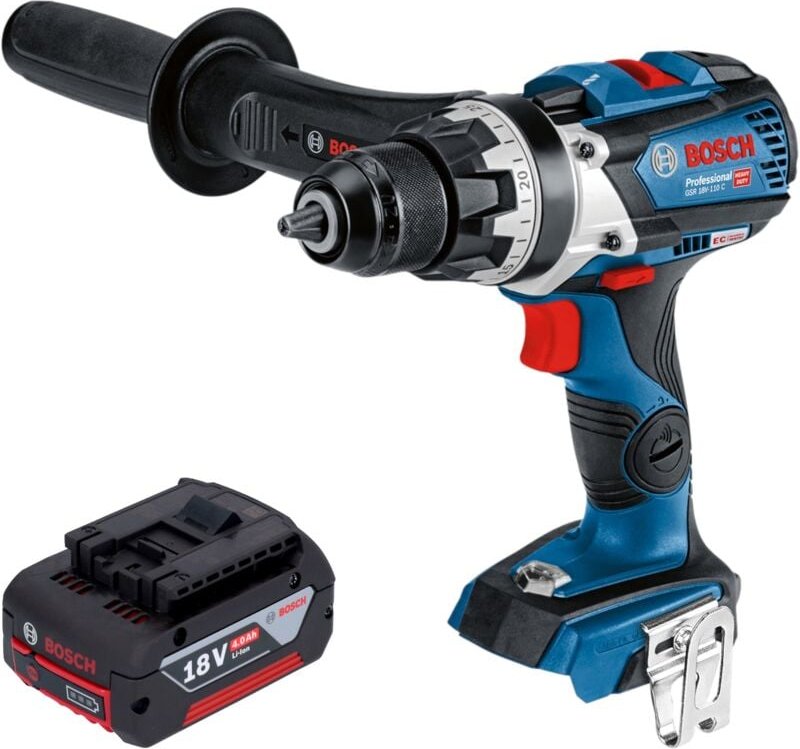 Bosch GSR 18V-110 C Professional Akku Bohrschrauber 18 V 110 Nm Brushless + 1x Akku 4,0 Ah - ohne Ladegerät
