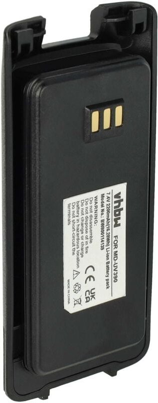 Vhbw - Akku kompatibel mit Tetevis RT50 Funkgerät, Walkie Talkie (2200 mAh, 7,4 v, Li-Ion)