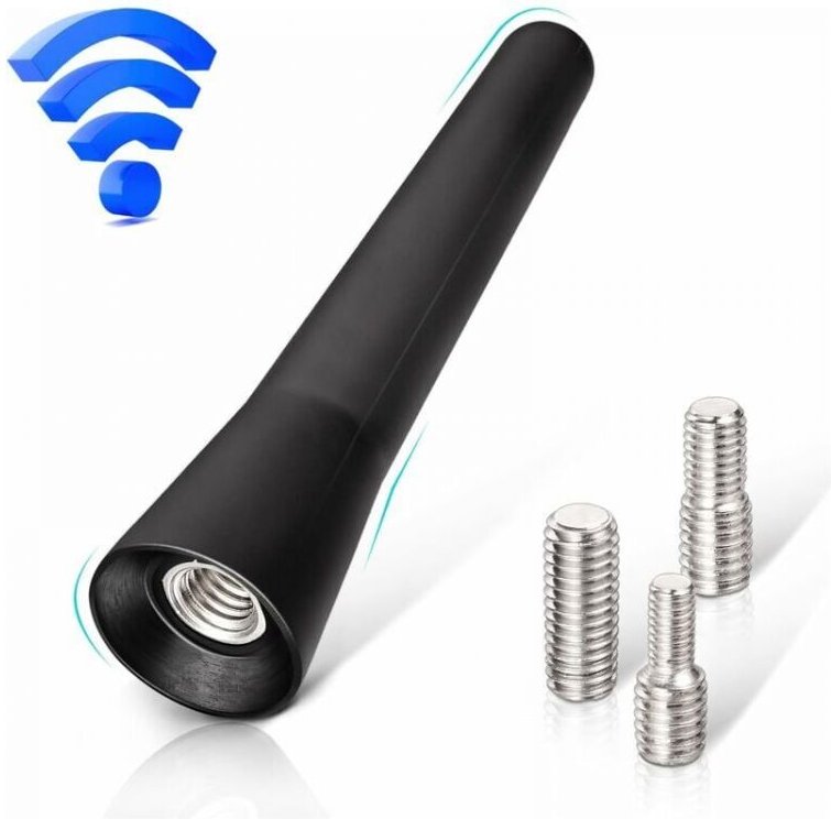 UKW-DAB-Autoantenne, Autoradio-Antenne, 6,5 cm kurze Mini-Autoantenne mit leistungsstarker FM/AM/DAB-Empfangsfunktion