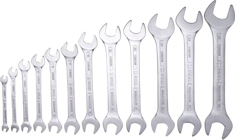 WGB - Doppelmaulschlüssel-Satz DIN3110 6-32 mm 12-teilig