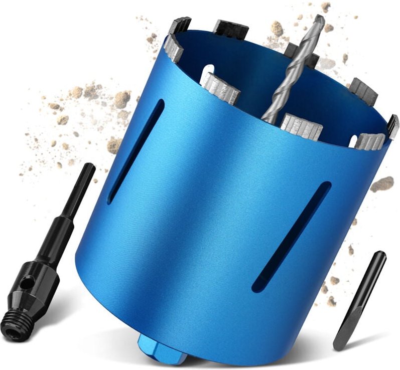 M22 Turbo Kernbohrer Ø162mm L200mm mit 100mm sds Plus Adapter Trocken / Nass Bohrkrone Diamantbohrkrone Kernbohrkrone Do...