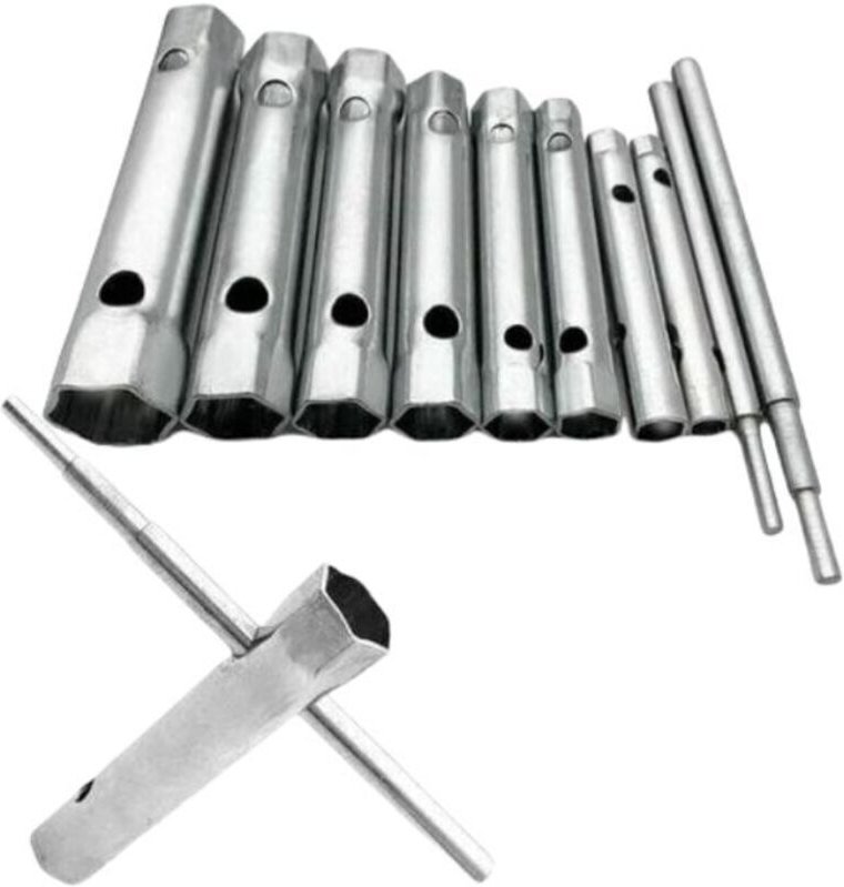 Set mit 10 Rohrzangen (6-22 mm), Rohrzangen, Zündkerzenschlüssel zum Festziehen von Zündkerzen und zum Entfernen/Montier...