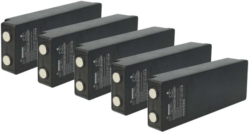 5x Akku kompatibel mit Scanreco RC400, RC590, palfinger 592, RC960 Industrie-Funkfernsteuerung Fernbedienung (3000 mAh, ...