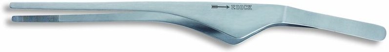 Dick - f. Buffetpinzette 25 cm Servierbesteck aus Edelstahl, Spitze geriffelt