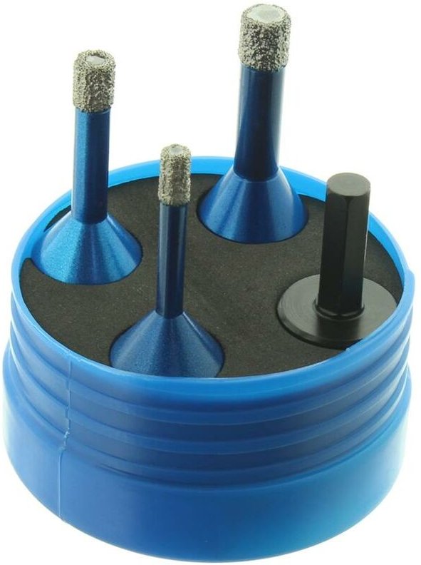 Diamantbohrkronen Set Winkelschleifer M14 Aufnahme 6, 8 und 10mm
