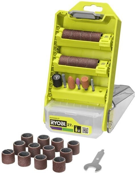 RYOBI – Box mit 27 Stück Schleifen/Schleifen – RARSGK-27