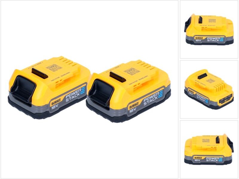 Akku-Pack für Akkuwerkzeug 18V XR (2x1,7 Ah) POWERSTACK - DEWALT DCBP034E2