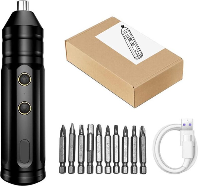 Mini-Akkuschrauber, tragbares Elektrowerkzeugset, wiederaufladbarer Multifunktions-Akkuschrauber