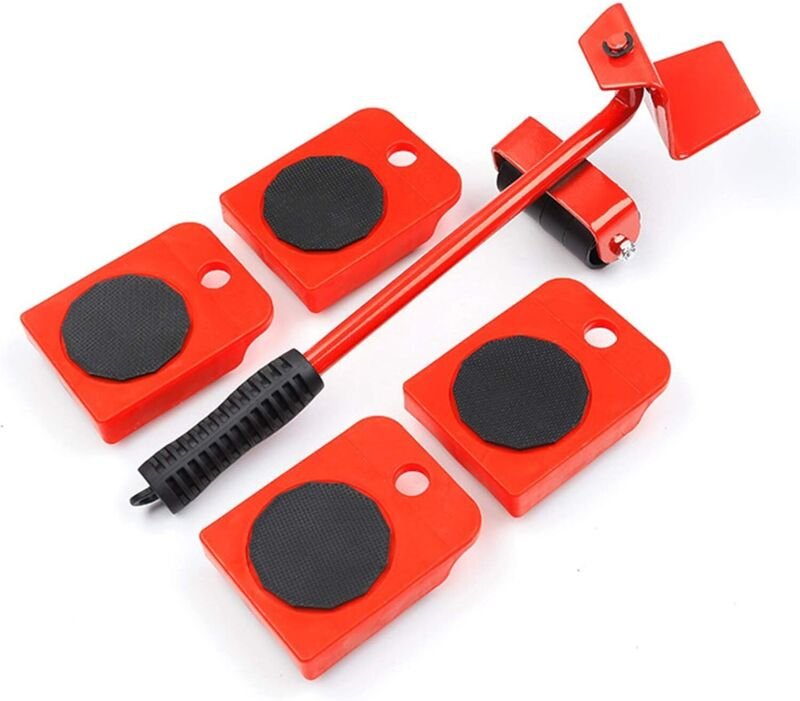 Müheloses Möbeltransport-Set, Möbelheber mit Rollen, rutschfeste Oberfläche, Rollen für Möbel bis 150 kg, Transport- und...