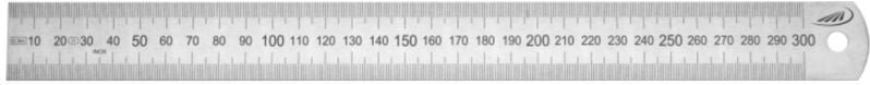 Helios Preisser Biegsamer Stahlmaßstab R. Teilung: C 1000 x 20 x 0,5 mm