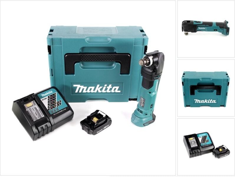 Makita DTM 51 RA1J Akku Multitool Oszillierer 18 V + 1x Akku 2,0 Ah + Ladegerät + Makpac