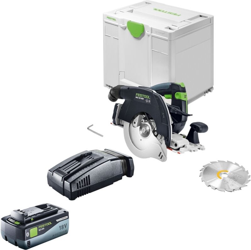 Festool HKC 55 KEB-Basic Akku Handkreissäge 18 V 160 mm Brushless + 1x Akku 8,0 Ah + Ladegerät + Systainer