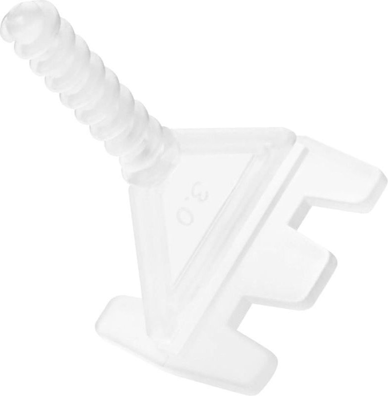 Selbstnivellierende Fliesenabstandshalter, 200 Stück 3 mm Abstandshalter zum Einschrauben des Nivelliersystems, zum Verl...