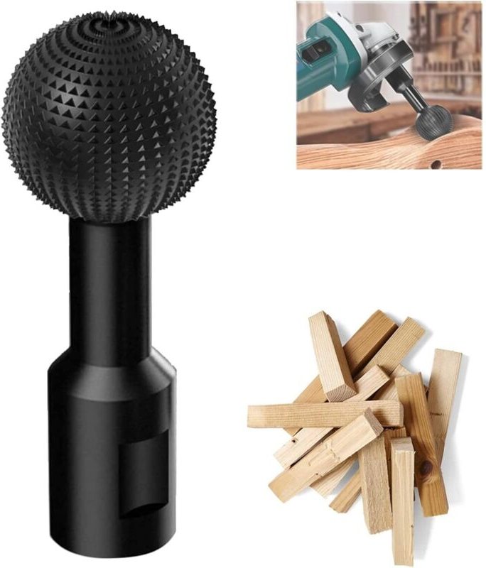 10-mm-Rotationskugel-Holzfräskopf für Holzbearbeitungsschleifmaschinen, Schnitzbohrer, Kugelfeile für Winkelschleifer 10...