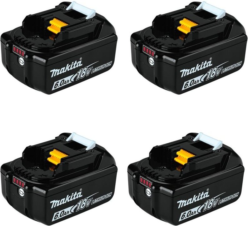Thumbnail - Pack mit 4 baterías MAKITA BL1860 (18V - 6,0 Ah)