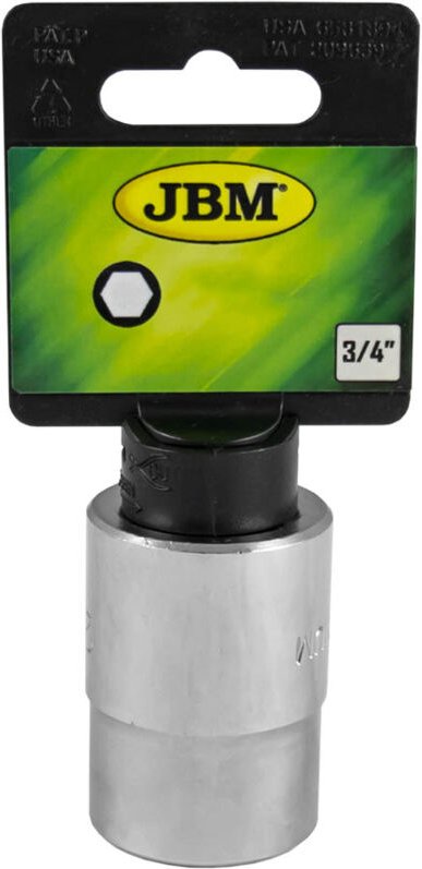 JBM - 3/4' kurzer Steckschlüssel, 6 Kanten à 21mm. 10685