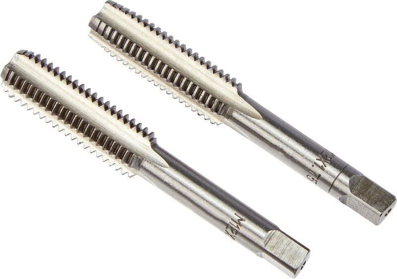 Aougo - M12X1,75 Gewindebohrer und Schneideisen vortippen und sterben M12 x 1,75 mm 2 Stück