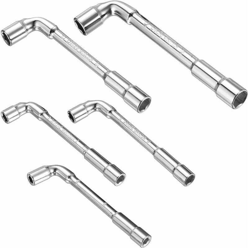 5-teiliger Satz Doppel-Steckschlüssel, L-förmige Sechskant-Steckschlüssel, metrische Doppel-Sechskant-Steckschlüssel für...