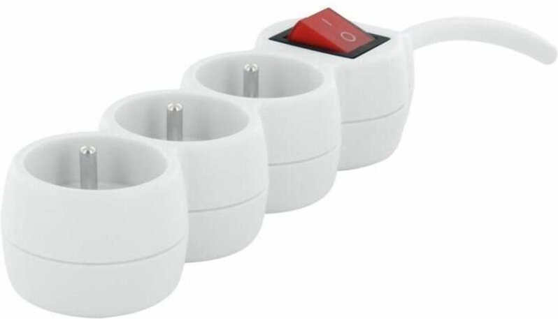 Chacon 3x16A Mehrfachsteckdose weiß 3500W für den Hausgebrauch