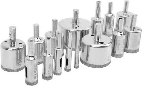 15-teiliges Diamantbohrer-Set, Lochsägen-Set, Marmor, Keramik, Glas, Schneidwerkzeug, 650 mm, 0,2–2,0 Zoll - Aiperq