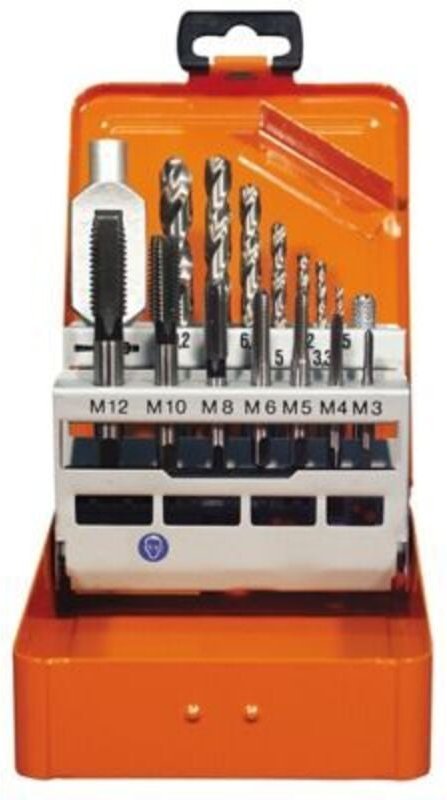 Projahn - Bohrer Set 15-teilig, mit Gewinde- und Kernlochbohrer, in Metallkassette