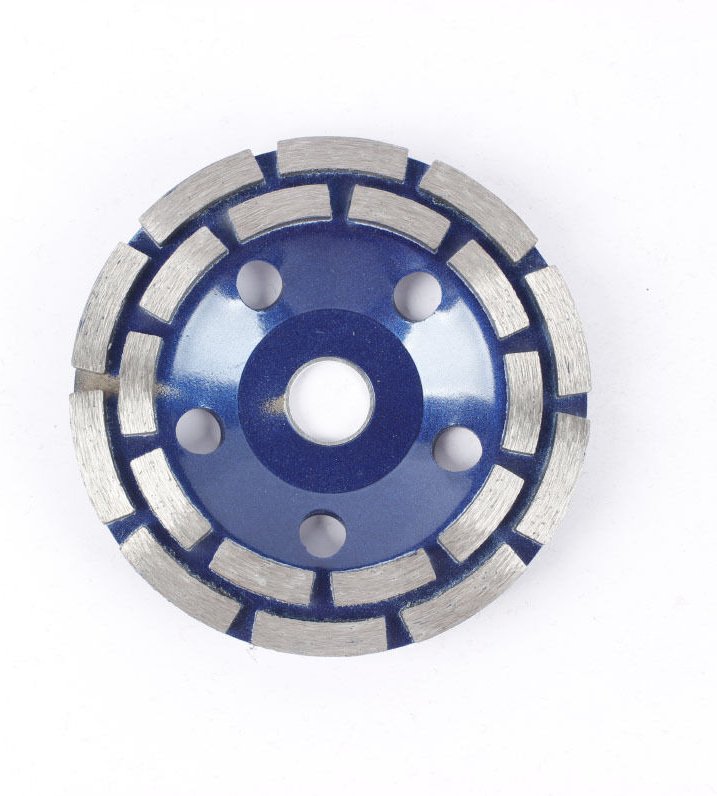 Diamantschleifscheibe, 180 x 22,2 mm, zweireihige Betonschleifscheibe, universelle Diamantschleifscheibe zum Schleifen v...