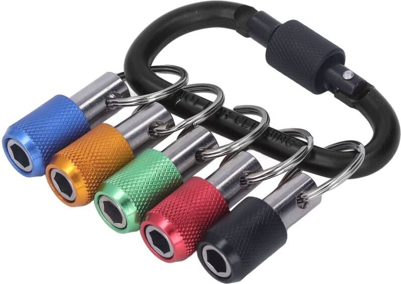 Zoternen - Magnetischer Steckschlüsselhalter, Rostbeständiger Bithalter mit 1/4-Sechskantschaft, 5 Verlängerungsstangen,...