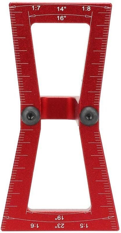 Schwalbenschwanzlineal für die Holzbearbeitung, DIY-Schwalbenschwanzlineal, hölzerner Schwalbenschwanzmarkierer, Verbind...