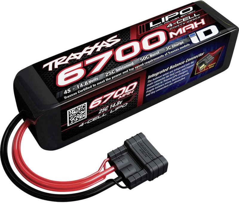 Thumbnail - Traxxas - Modellbau-Akkupack (LiPo) 14.8 v 6700 mAh Zellen-Zahl: 4 25 c Softcase iD