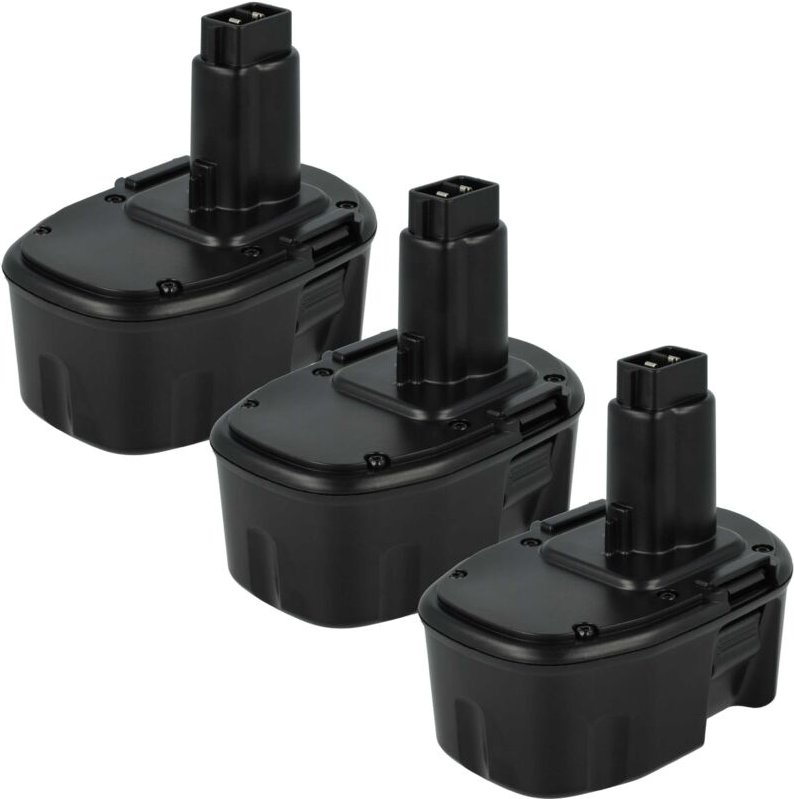3x Akku kompatibel mit Dewalt DW991K-2, DW992K-2, DW994KQ, DW996K-2, DW996KQ Elektrowerkzeug (3000 mAh, NiMH, 14,4 v) - ...