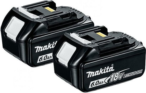 Makita - Makstar 18V lxt Li-Ion 6,0 Ah BL1860B 2er-Pack Akkus (197293-4)