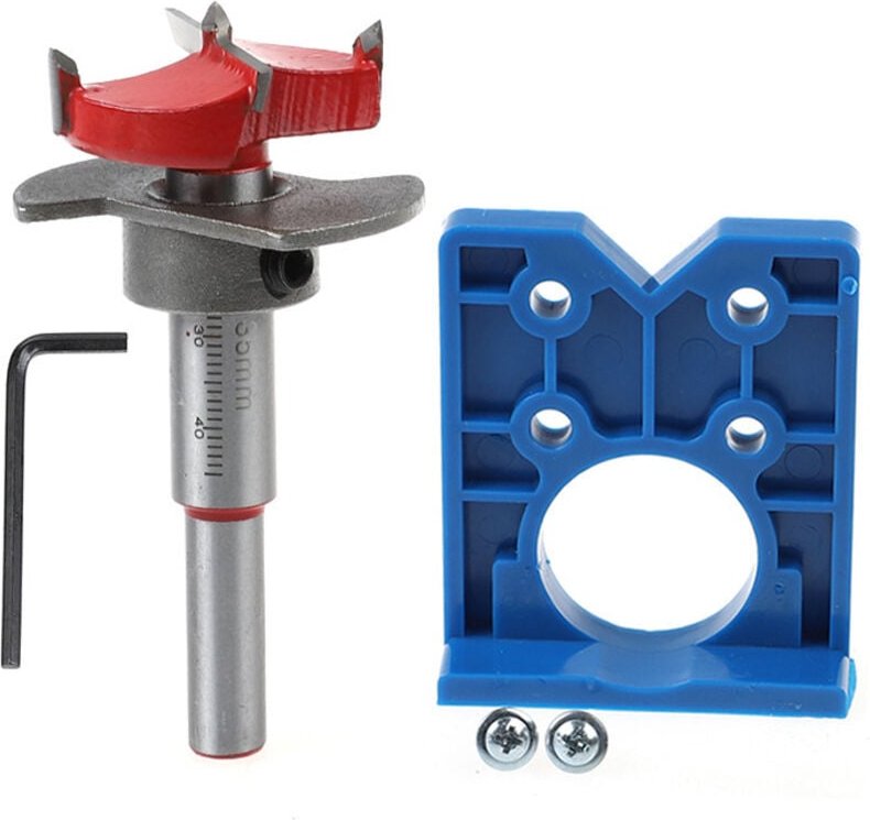 Verdeckte Scharnierlehre, 35-mm-Scharnierlochschneider mit Locher-Positionierer für Holzmöbel-Schrankscharniere und Mont...